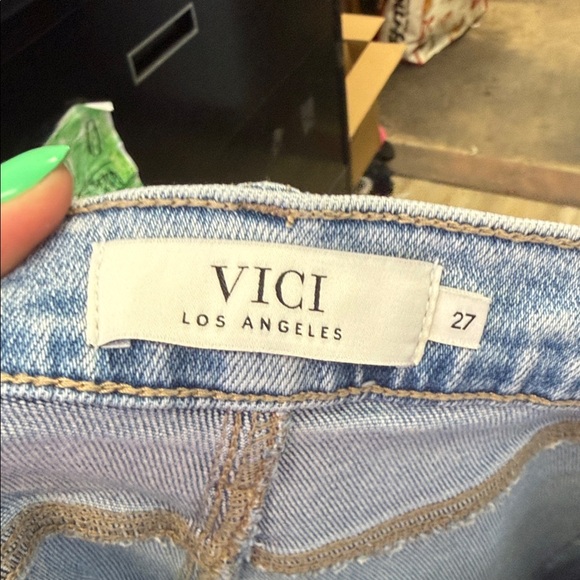 Vici diamond Distressed Light Blue Women's Jeans size 27 - Picture 3 of 3
